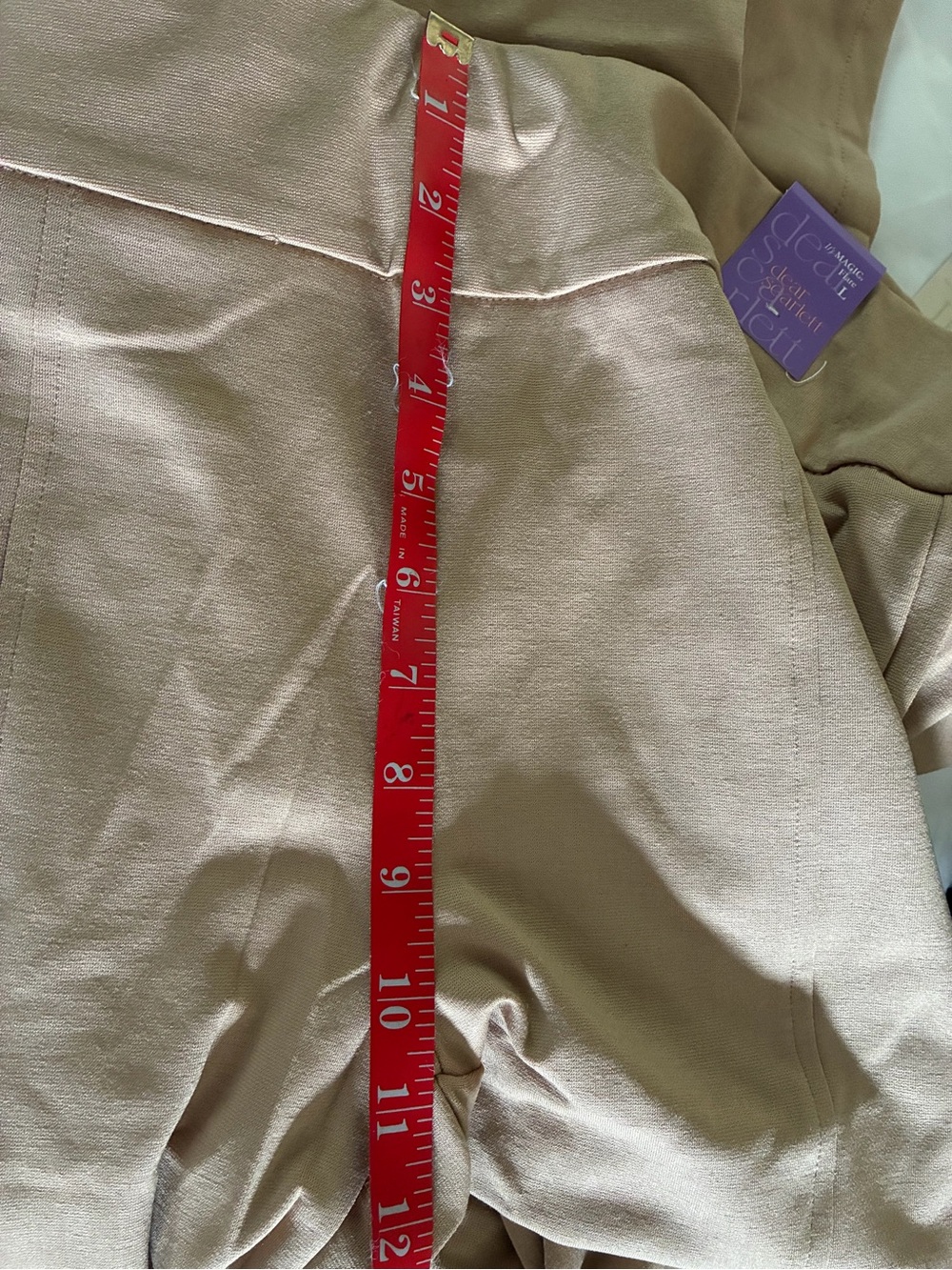 Women's High-Rise Wide Leg Pants in Khaki. see photos - Picture 5 of 6